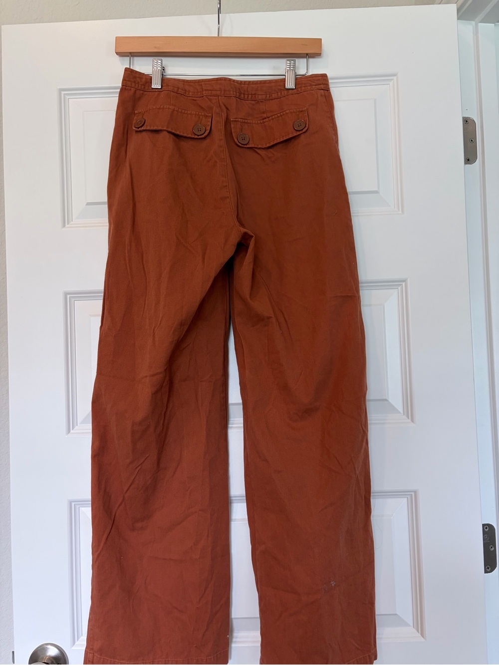 Relativity Women's Rusty Brick Color Cotton Pants. Size 6 - Picture 3 of 3